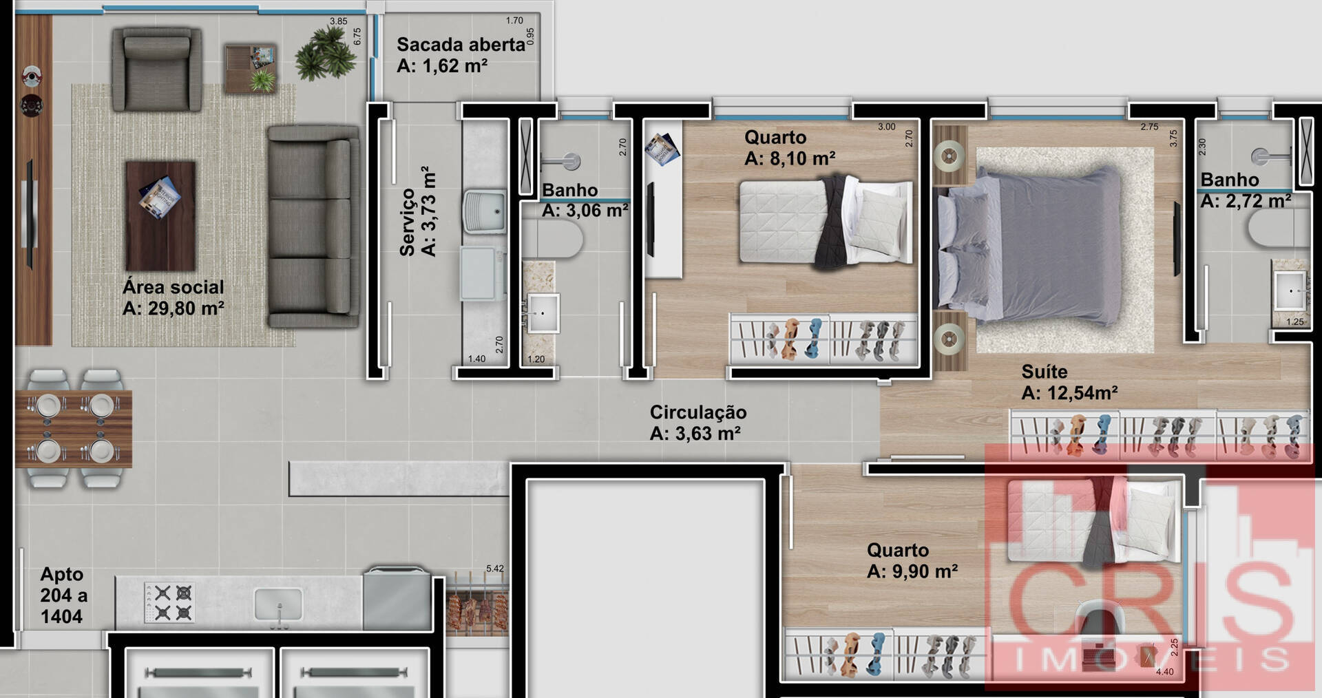 Apartamento à venda com 3 quartos, 88m² - Foto 8