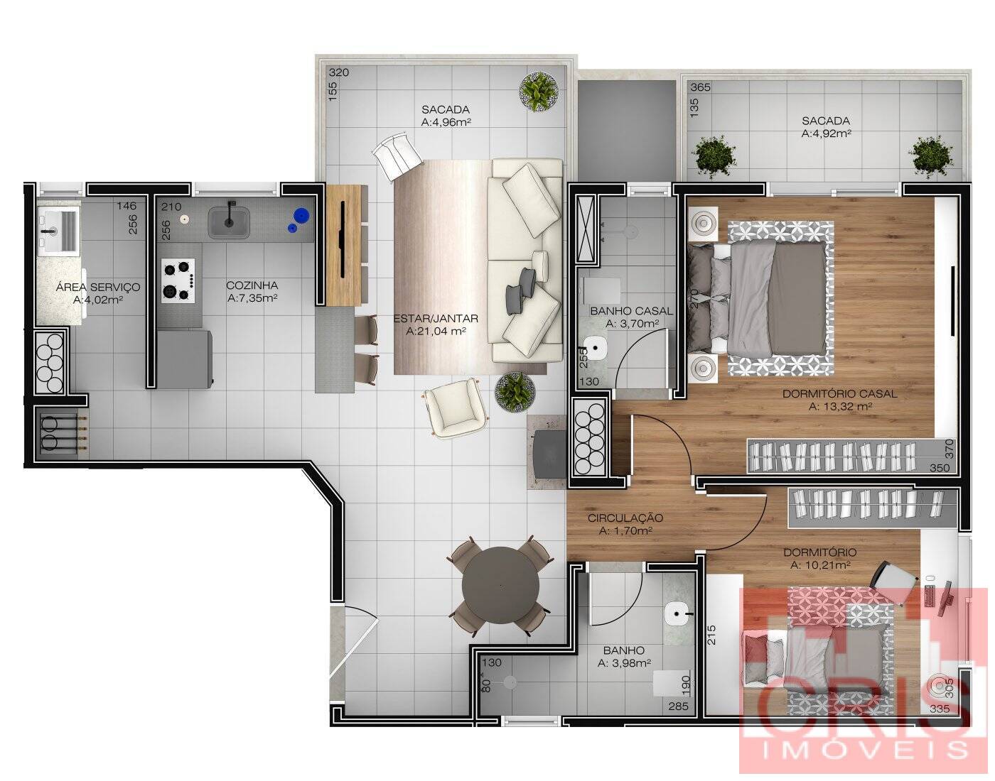 Apartamento à venda com 2 quartos, 89m² - Foto 9